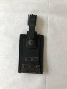 TUMI 　トゥミ　ネーム　本革　革　タグ　レザー　ベルト 　バッグ 3way ショルダー ブリーフケース リュック　キーホルダー シルバー 良品