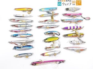 ハヤブサ マキマキ 60g・メガバス マキッパ 20・ジャンプライズ モモパンチ 45g 等 メタルジグ 計25個中古