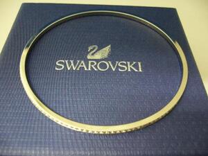 【中古】スワロフスキー　SWAROVSKI　バングル　※シルバー色