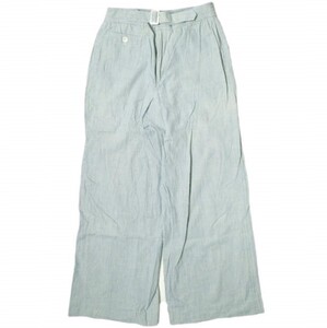 POLO RALPH LAUREN ポロラルフローレン Chambray Belted Wide-Leg Pants シャンブレーベルテッドワイドレッグパンツ 211705511001 0 ブルー