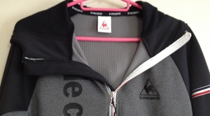 パーカー Mサイズ grey black le coq sportif