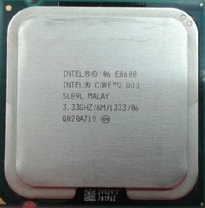 【中古】Intel Core 2 Duo E8600 SLB9L 3.33GHz プロセッサー 1333 CPU ソケット 775 LGA775