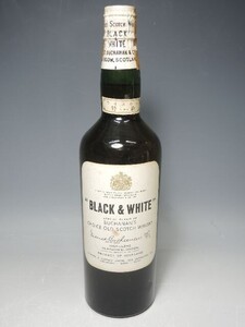 312/○スコッチ ウイスキー ブラック＆ホワイトBLACK＆WHITE ティンキャップ 760ml 43% 未開栓 古酒 BUCHANAN