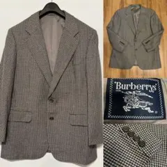 BURBERRY バーバリー　千鳥格子　ウール　テーラードジャケット　L