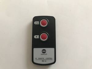 【ジャンク】 MINOLTA Remote Control RC-3 ミノルタ 赤外線リモコン