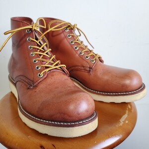 1045◆レッドウィング REDWING 8166 アイリッシュセッターブーツ 7 1/2D 25.5㎝位 赤茶 プレーントゥ 中古 USED