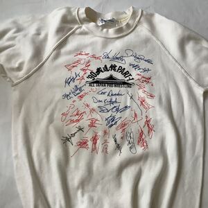 全日本プロレス1990年 武道館大会 記念寄せ書きプリントトレーナー Mサイズ 中古品