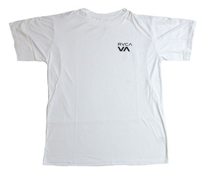 RVCA ルーカ VENT TAPE ST ラッシュガード Lサイズ ホワイト 白 型番: BD041814