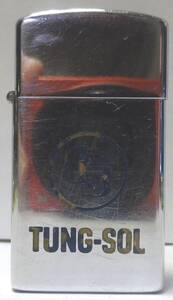 58’SLIM FLAT BOTTOM ZIPPO　TUNG-SOL　美品　フラットボトム