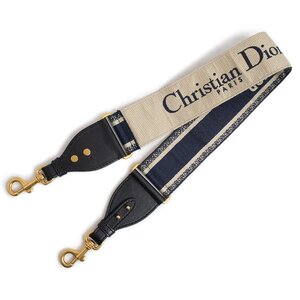 （新品・未使用品）クリスチャンディオール Christian Dior PARIS エンブロイダリー ショルダーストラップ ネイビー S8552CBTE 箱付