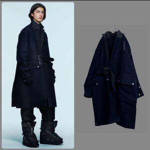 2022年秋冬サカイ　ウールメルトンコート　sacai