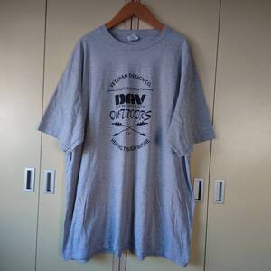 PORT＆COMPANY(ポート＆カンパニー)　 US古着 半袖Tシャツ 2X L【大きいサイズ】　コットン混　グレー　　　105-6H2615