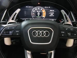 入手困難★AUDI アウディ★社外品 拡張 スチール製パドルシフト左右2枚セット【AUDI】シルバー取付交換簡単 A3 A4 A5 Q2 Q5 Q7 TT FY RD