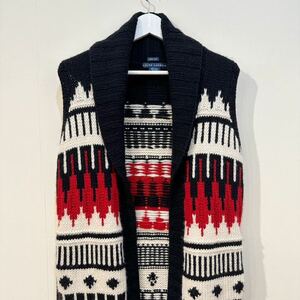 RALPH LAUREN Hand Knit Native Cashmere Wool Vest ラルフローレン ハンドニット ネイティブ カシミア ウール ニット ベスト ハンドニット