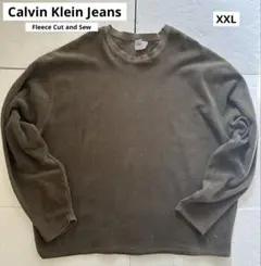 Calvin Klein Jeans ライトフリースカットソー カーキ XXL