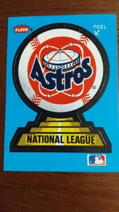 FLEER ステッカーカード 1987年 ヒューストン・アストロズ（裏面はサンディエゴ・パドレス）