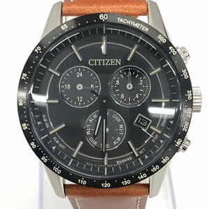 CITIZEN シチズン 腕時計 クロノグラフ エコドライブ E820-S086353 説明書 箱付き 稼働品【CKAU6049】