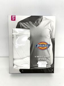 Dickies ディッキーズ メンズ 半袖シャツ 4枚セット S 白 ホワイト 肌着 Vネック