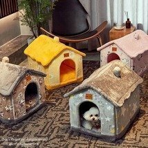 もこもこ フワフワ かわいい ペットハウス 犬 ネコ 小屋 ベット マット クッション チワワトイプードル HD443