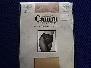 Camiuカミュハイレグショーツ付パンティストッキング　サワーベージュ　サイズM　サポートショーツ　ハイレグライン　日本製　