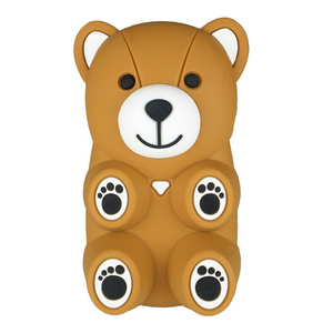 即決・送料込)【かわいいクマのケース】GauGau iPhone 4S/4 くまちゃんのそふとなけーす♪ ぶらうん