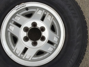 TOYOTA LAND CRUISER PRADO 78系ワイドランクルプラド純正アルミ 7J -20 6H139.7 265/70R15 TOYOトランパス SU SPORTSスポーツ 1本スペア