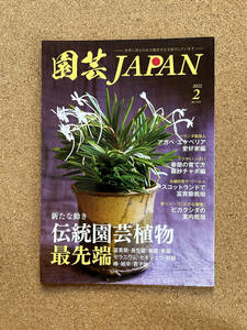 園芸JAPAN 2022年2月号　富貴蘭 長生蘭 春蘭 エケベリア アガベ ビカクシダ ※ 自然と野生ラン