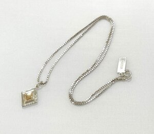 MOSCHINO　モスキーノ　ペンダント ネックレス　K10 + SILVER 925　アクセサリー