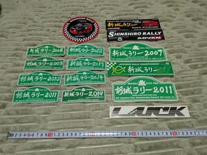 全日本ラリー選手権新城ラリーステッカーTOYOTAGazooRacingWRCRallyJapanラリージャパンLUCKラックADVANアドバン横浜ゴムヨコハマタイヤ