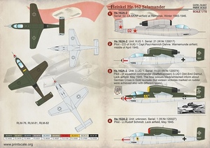 プリントスケール 72-247 1/72 ハインケル He.162 サラマンダー