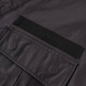 希少★新品本物【黒★2】REMNANTS MOLESKIN LS SHIRT レムナント モールスキンシャツ 正規店購入 ディセンダント 入手困難 DESCENDANT 20SS