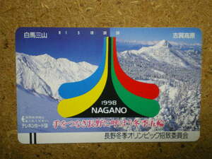 naga・110-20960　長野オリンピック招致委員会　長野五輪　志賀高原　テレカ