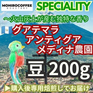 【豆】 グアテマラ アンティグア メディナ農園 200g【80点】 スペシャルティー コーヒー 珈琲 自家焙煎 コーヒー豆 グァテマラ ガテマラ