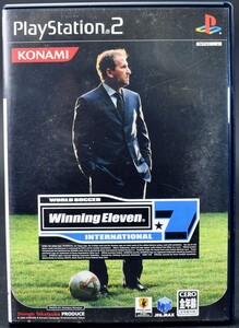 PS2 ワールドサッカー ウイニングイレブン 7 インターナショナル　ケース・説明書付 プレステ2 ソフト 中古