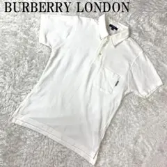 BURBERRY LONDON 半袖ポロシャツ ホワイト S B6918