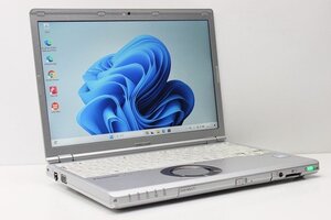 1円スタート ノートパソコン Windows11 Panasonic レッツノート CF-SZ6 DVDマルチ 第7世代 Core i5 SSD256GB メモリ8GB WPS office搭載