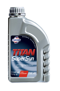 日本正規品 FUCHS TITAN SUPER SYN SAE 5W40 ACEA A3/B4 API SN/SM (CF) フックスタイタンスーパーシン