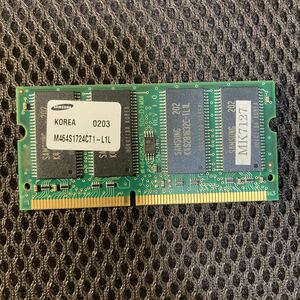 SAMSUNG KOREA M464S1724CT1-L1L MK7127 ノートパソコン用中古メモリ 動作未確認