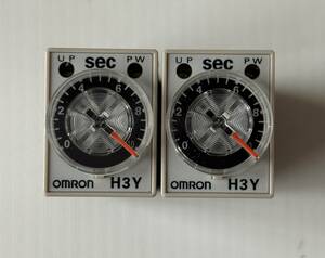 ●● OMRON オムロン H3Y-2 24VDC 10s TIMER ソリッドステート・タイマ 2個セット 箱に傷や汚れあり