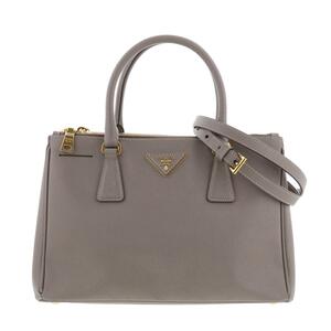 PRADA プラダ ガレリア 2way ハンドバッグ サフィアーノ BN1801 Gray RS グレー ショルダーバッグ