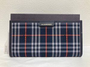 BURBERRY　バーバリー 　ノバチェック 　手帳・アドレス　ネイビー系　