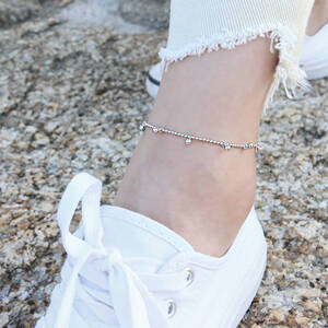 【新品】DAN-7 アンクレット シルバー925 Silver925 anklet ジュエリー ootd code コーデペア 重ね付け SILVER GOLD シルバーアクセ 12/14