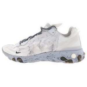 ナイキ ×KENDRICK LAMAR REACT ELEMENT 55 ケンドリックラマー リアクトエレメント ローカットスニーカー ホワイト US9.5/28cm CJ3312-001