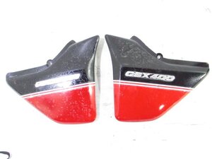 GSX400インパルス GK79A お買得!! 純正 サイドカバー 左右SET 赤/黒 破損なし 検※ GSX400S GSX400FS GK7CA ヨシムラ 150J38