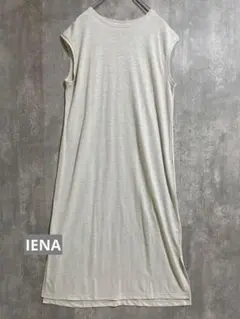 IENA リネン素材　ノースリーブワンピース