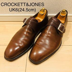 CROCKETT&JONES クロケット&ジョーンズ モンクストラップ シングルモンク PRESCOT プレスコット ハンドグレードモデル イングランド製