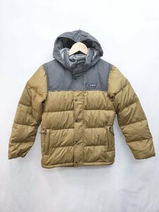 ◇ patagonia パタゴニア キッズ 子供服 Boys Bivy Down Hoody 長袖 ダウンジャケット サイズL ベージュ グレー メンズ P