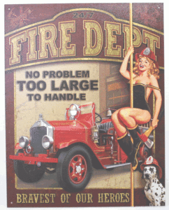 Fire Dept - No Problem ★ Tin Signs（ブリキ看板）【並行輸入品】