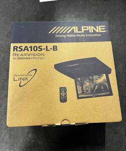 アルパイン (ALPINE) 10.1型LED WSVGA液晶 リアビジョン リアモニター 後席モニター ブラック RSA10S-L-B