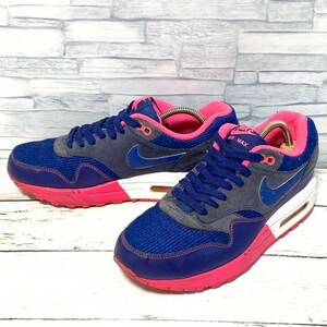 R6336bE NIKE ナイキ WMNS AIR MAX 1 ウィメンズエアマックス1 スニーカー ブルー×ピンク レディース 24.5cm 319986-403